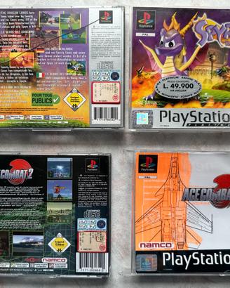 Spyro, Ace Combat 2, PS1 PsOne originale PAL ITA