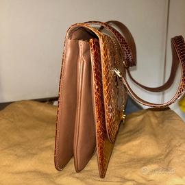 Borsa pelle coccodrillo fatta a mano