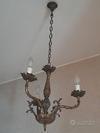 LAMPADARIO IN OTTONE