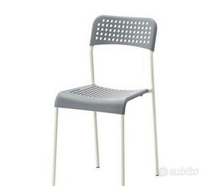 2 Sedie ikea grigie
