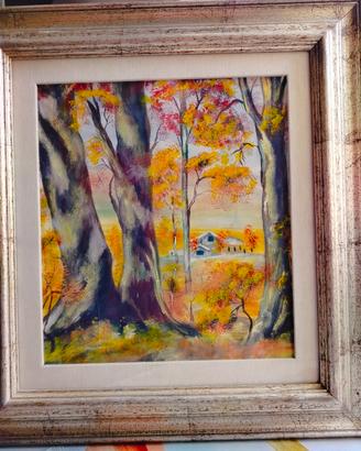 veduta tra gli alberi