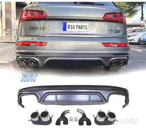 DIFFUSORE AUDI Q5 S LINE 18-20 LOOK SQ5 + TERMINAL