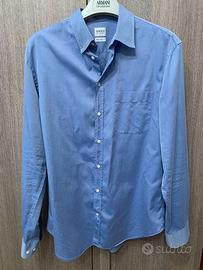 CAMICIE UOMO CELESTE ARMANI COLLEZIONI