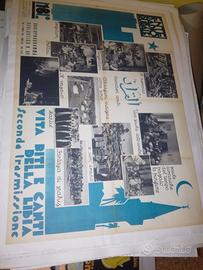 manifesto poster pubblicitario ente radio rurale