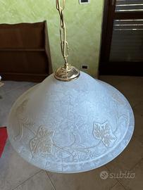 Lampadario in vetro