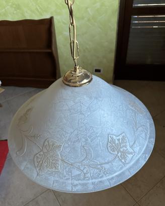 Lampadario in vetro