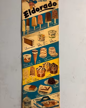 Gelati Eldorado insegna pubblicitaria