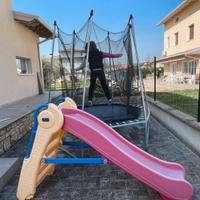 Trampolino + scivolo Chicco da smontare