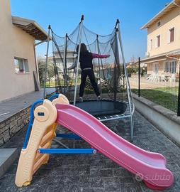 Trampolino + scivolo Chicco da smontare