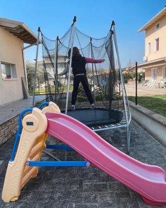 Trampolino + scivolo Chicco da smontare