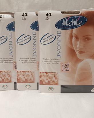 Set 3 Paia Collant Jolie Folie Jvonne 40 Den - XL 