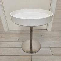 Tavolino rotondo con vassoio