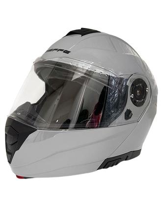 CASCO DIEFFE MODULARE DOPPIA VISIERA GRIGIO FINANZ