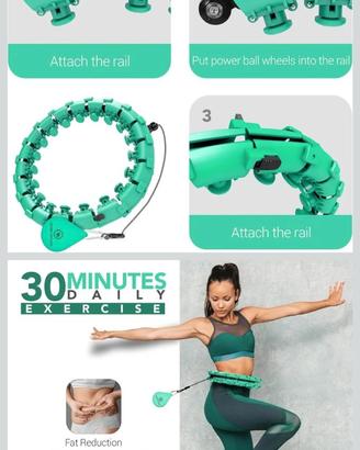 Hula hoop fitness dimagrante con pesi