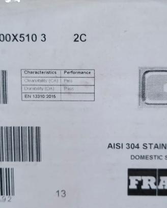 Lavello domestico in acciaio marca Franke