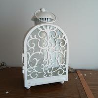 porta candela bianco metallo  