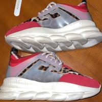 Versace Chain Reaction Red Wild Leopard Taglia 44