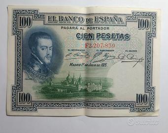 Banconota da 100 Pesetas Spagna