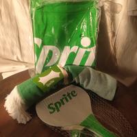 set mare Sprite materassino telo mare racchette