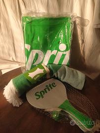 set mare Sprite materassino telo mare racchette