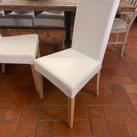 Sedie bianche sfoderabili