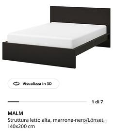 letto 1 piazza e mezza e comodino