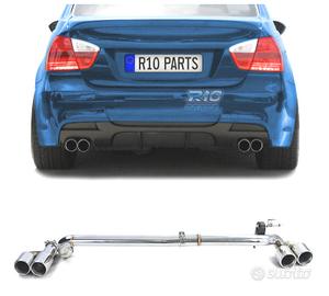 KIT CONVERSIONE SCARICO BMW E90 E91 LOOK M DOPPIO 