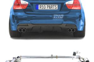 KIT CONVERSIONE SCARICO BMW E90 E91 LOOK M DOPPIO 