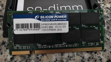 Modulo ram 2g ddr2 800 silicon power 30,00