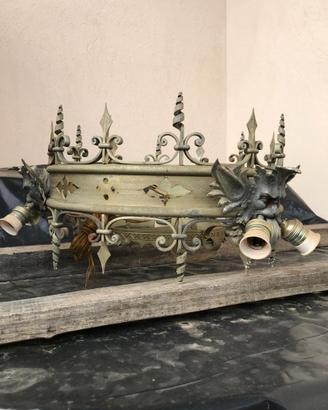 lampadario regale in ferro- 6 punti luce