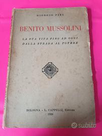 Libro Storico "Benito Mussolini" la sua vita