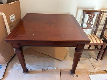 TAVOLO LEGNO MASSELLO CON SEDIE