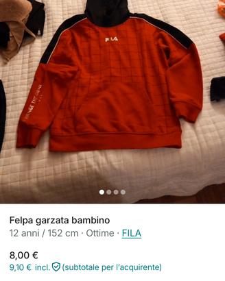 felpa FILA garzata bambino 