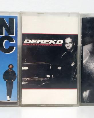 3 musicassette hip hop RUN DMC DEREK B LL COOL J
