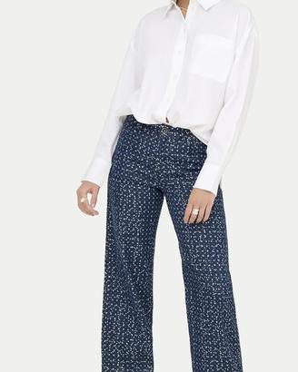 Pantaloni Evita Blu scuro Wide Leg Only Tg. M