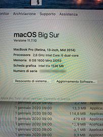 MACBOOK PRO 13" mid 2014