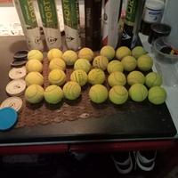 28 palline da tennis usate 