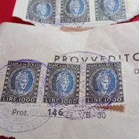 marca da bollo 1000 lire 6 pz
