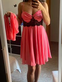 Abito cerimonia color corallo