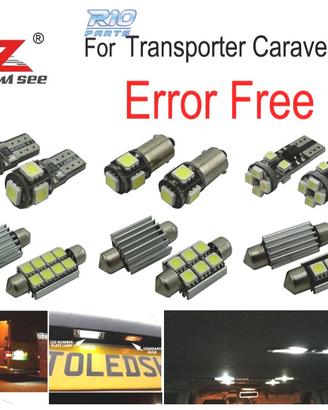 KIT 22 LAMPADE LED INTERNE PER VOLKSWAGEN VW TRANS