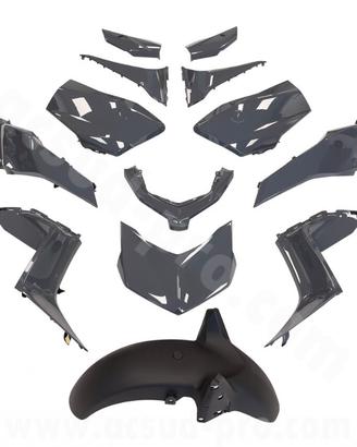 KIT CARENE YAMAHA X-MAX 300 22>25 GRIGIO NARDO'