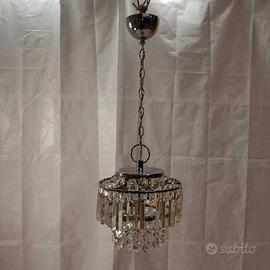 Lampadario stile Impero cromato