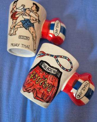 coppia tazze Mug MUAY THAI Thailandia