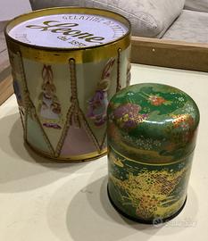 Scatole latta decorative vintage