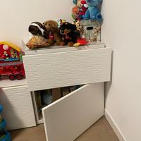 Mobile contenitore IKEA Besta bianco anta lavorata