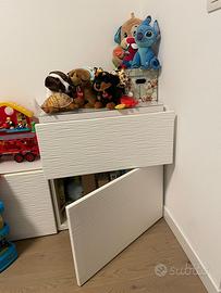 Mobile contenitore IKEA Besta bianco anta lavorata