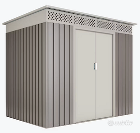 Casetta in metallo per deposito giardino / bici