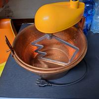 Paiolo in rame con mescolatore elettrico