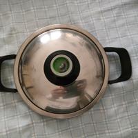 padella AMC con  coperchio Visiotherm 