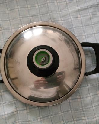 padella AMC con  coperchio Visiotherm 